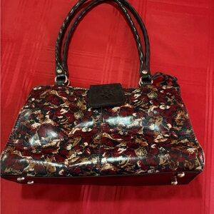 Patricia Nash scarlet bloom handbag